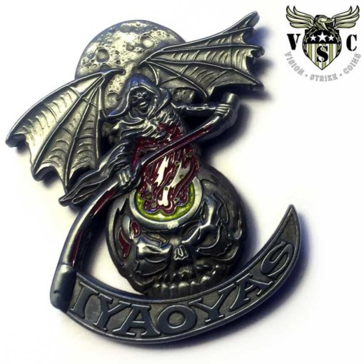 IYAOYAS Ordnance Grim Reaper US Navy Military Challenge Coin