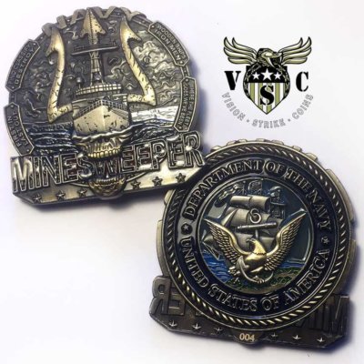 US Navy Minesweeper Challenge Coin