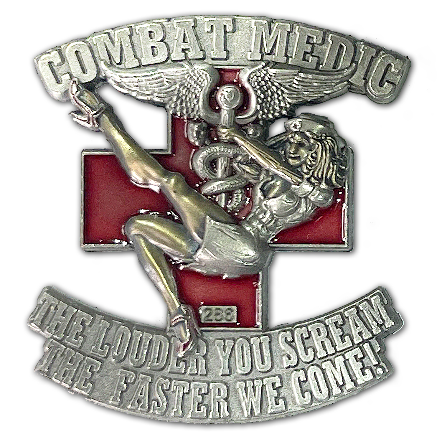 Army Combat Medic 68 Whiskey Pin Up Girl Collectible Challenge Coin