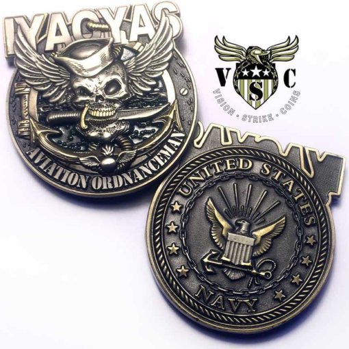 US Navy IYAOYAS Aviation Ordnanceman Rate Coin