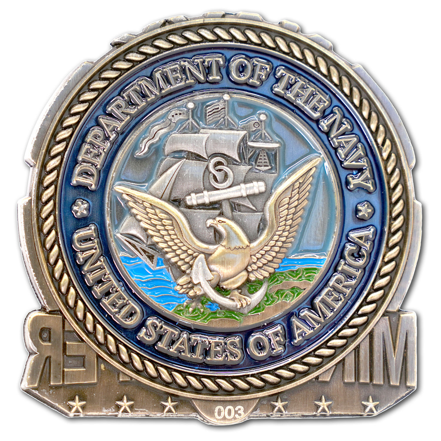Minesweeper Navy Veteran Military Collectible Challenge Coin - Image 3