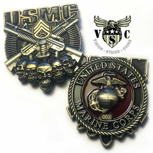 Staff Sergeant USMC Rank Military Challenge Coin