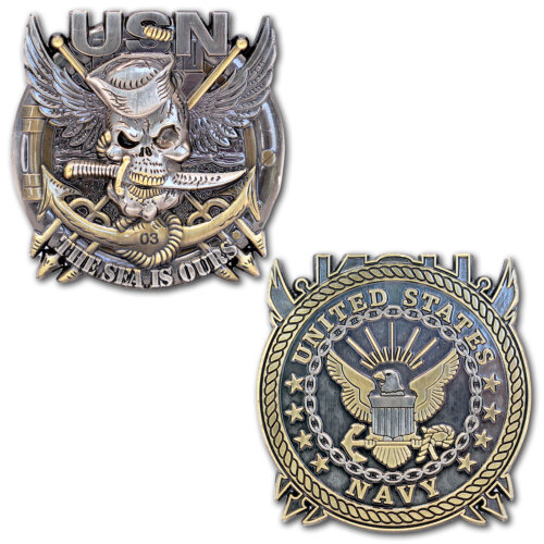 US Navy The Sea Is Ours Challenge Coin