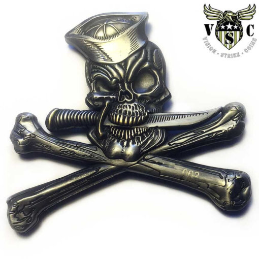 US Navy Jolly Roger Challenge Coin