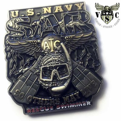 US Navy SAR Rescue Swimmer Challenge Coin