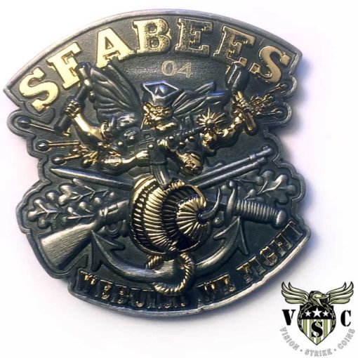 US Navy Seabees Rate Challenge Coin