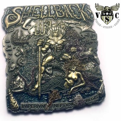 Shellback Court Of Neptune Rex Challenge Coin