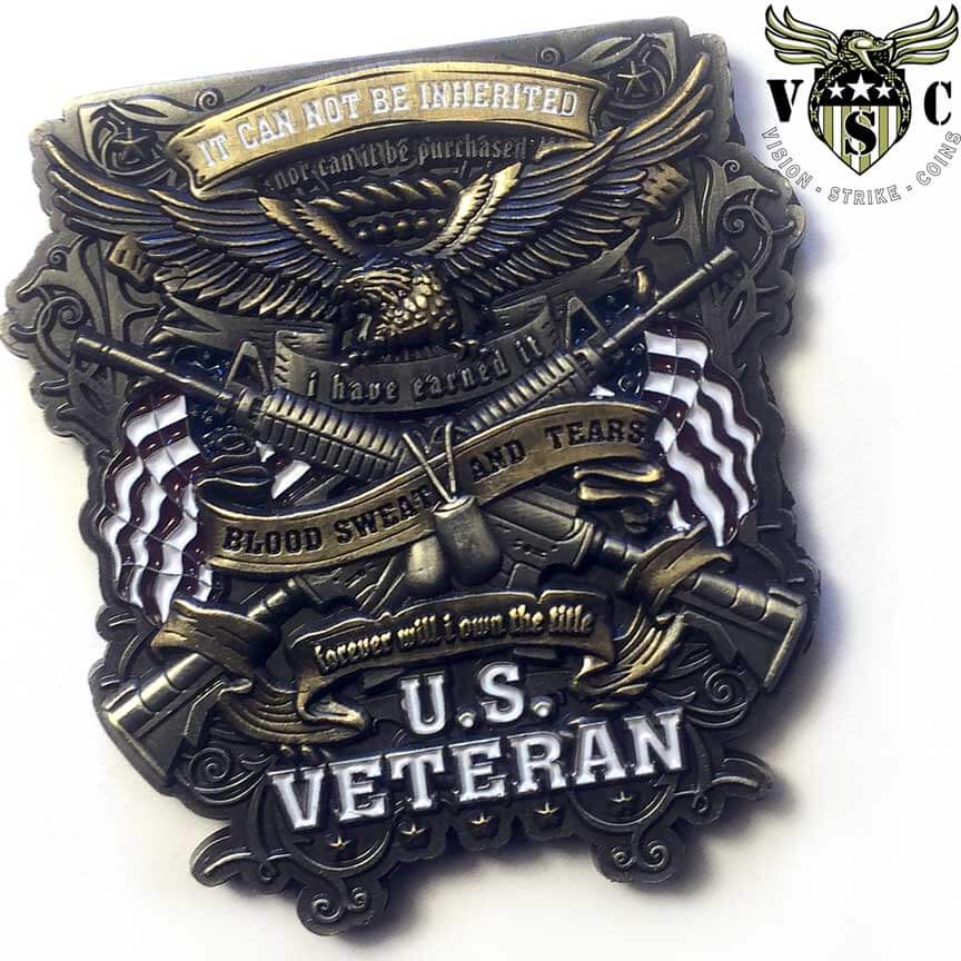 US Veteran It Cannot Be Inherited Challenge Coin