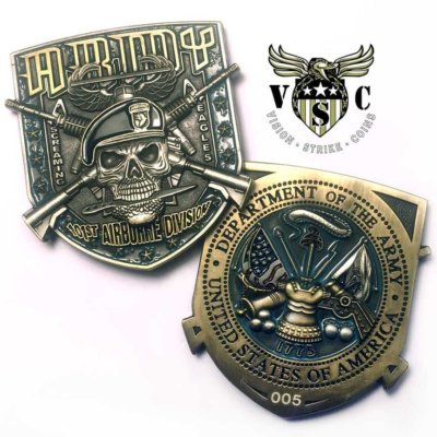 US Army 101st Airborne Military Challenge Coin