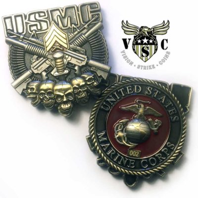 Sergeant USMC Rank Military Challenge Coin