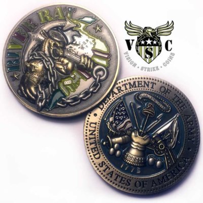 US Army Vietnam River Rat Challenge Coin