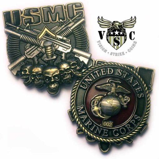 Private First Class USMC Rank Military Challenge Coin