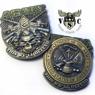 Army Challenge Coins Rank