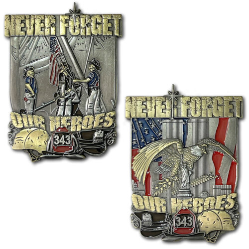 9-11 Memorial Never Forget Magnum Challenge Coin