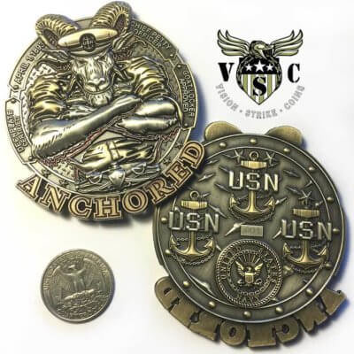 Navy Chief Surface Warfare Challenge Coin