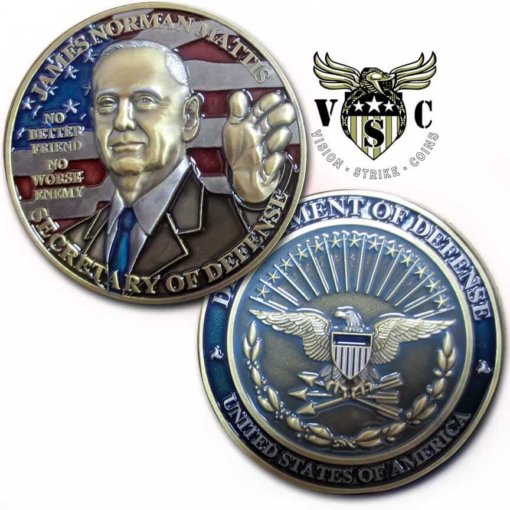 General Mattis Secretary of Defense USMC Challenge Coin