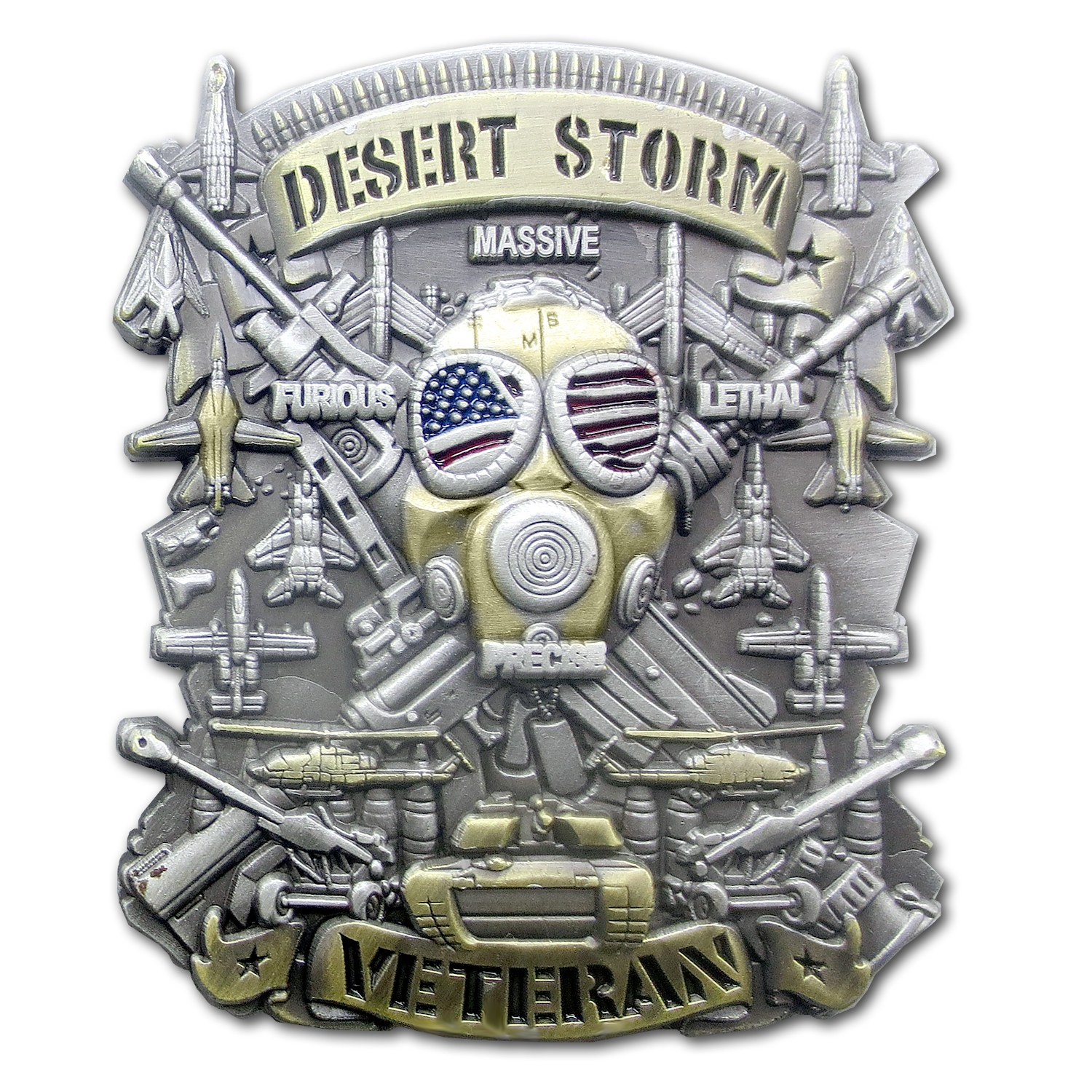 Desert Storm Veteran US Military Collectible Challenge Coin