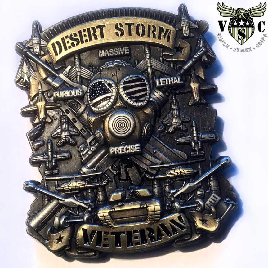 Desert Storm Veteran Military Challenge Coin