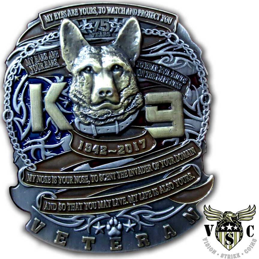 The K-9 Veteran 75th Anniversary Coin: 1942-2017