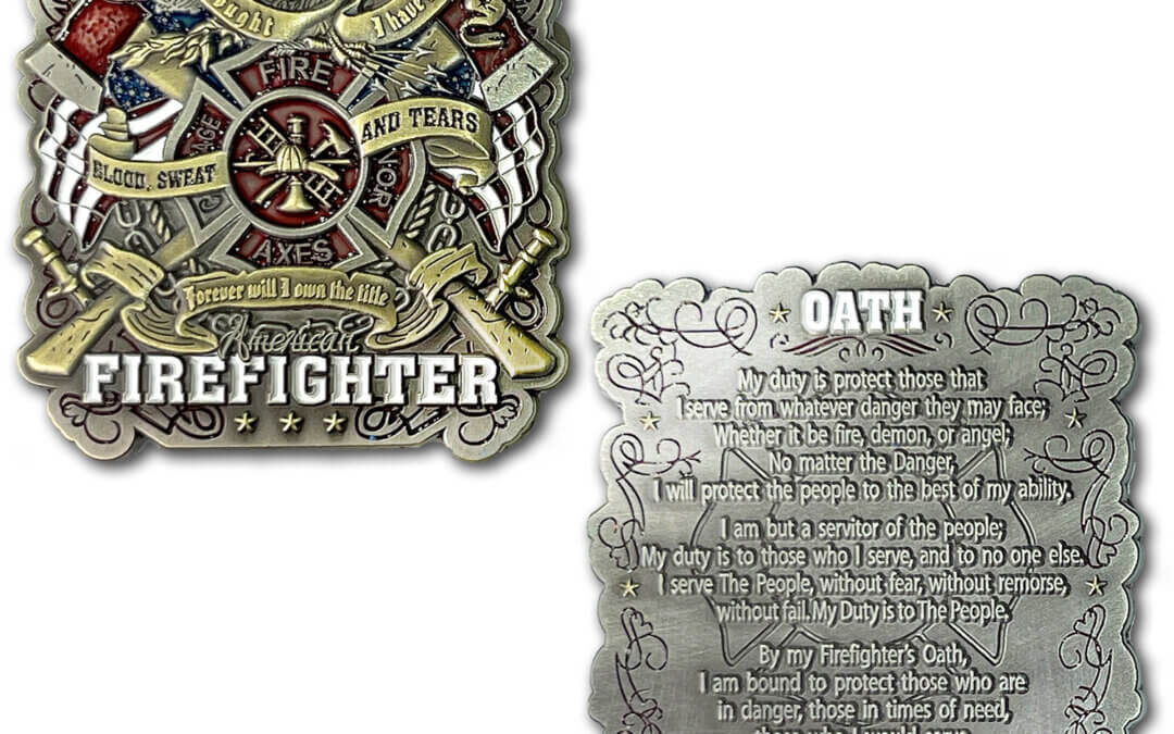 American Firefighter Blood Sweat Tears Coin