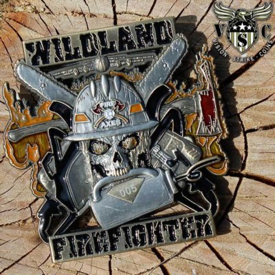 Drip Torch Wildland Magnum Firefighter Coin