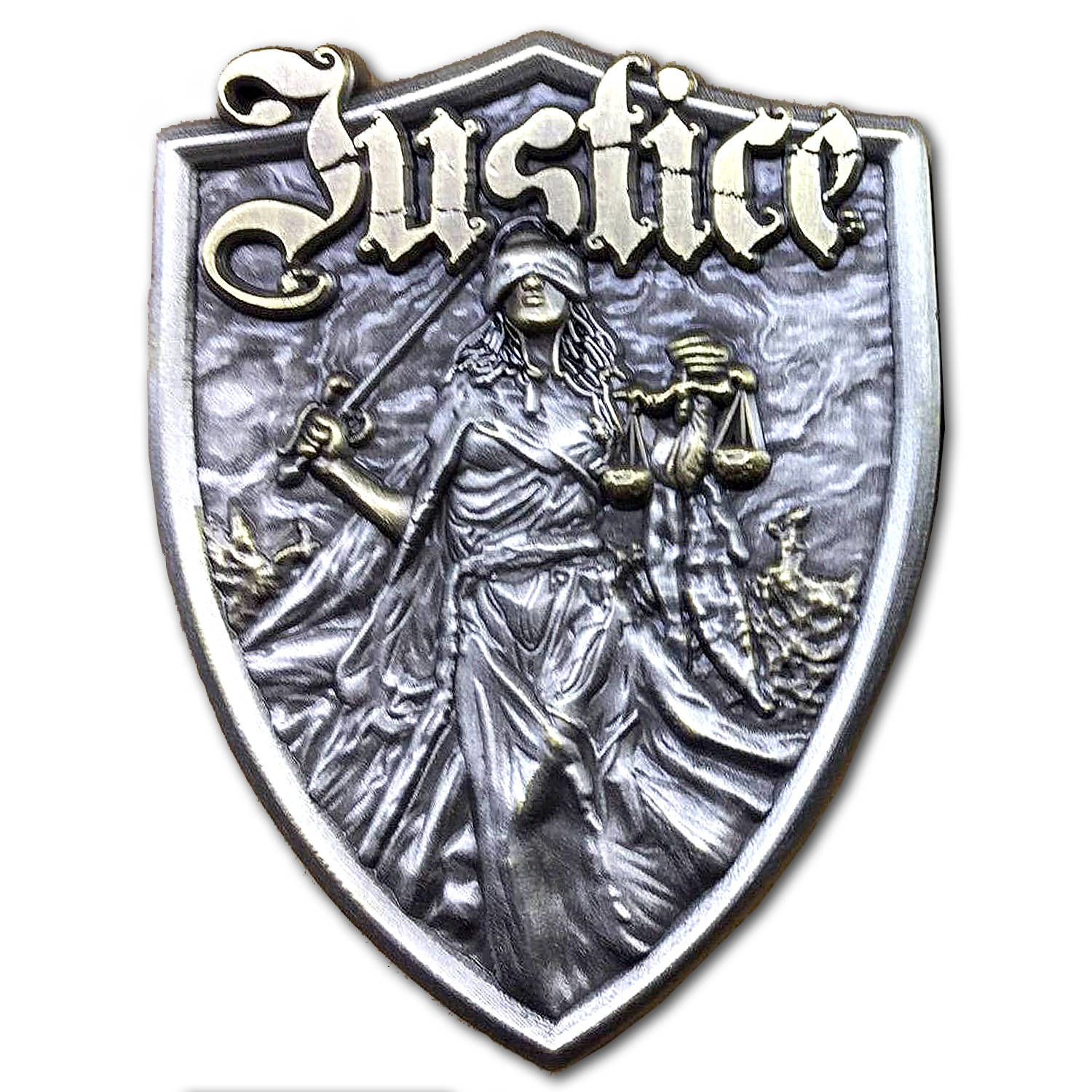 Lady Justice Law Enforcement Collectible Prayer Challenge Coin
