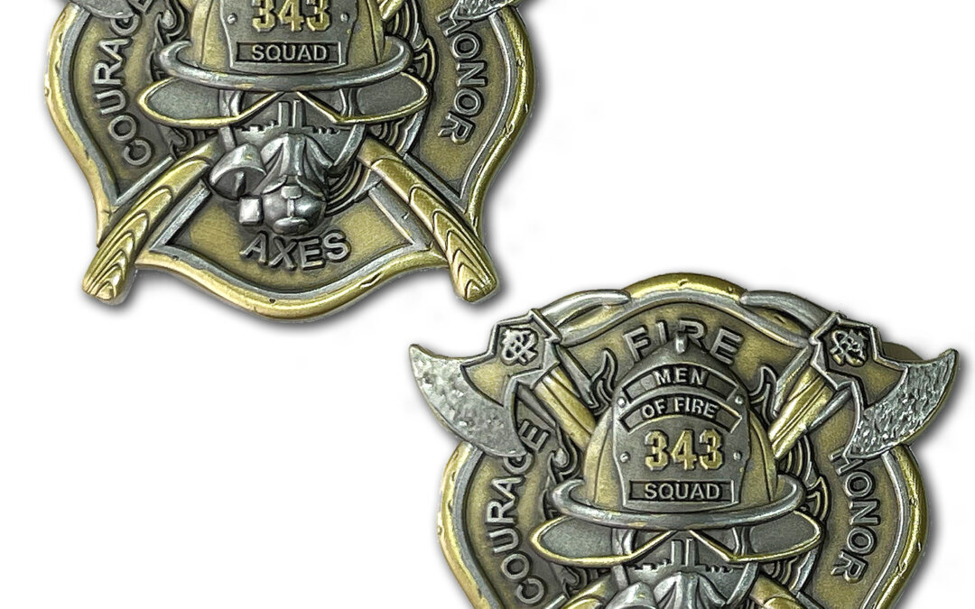 343 Men Of Fire Firefighter Challenge Coin