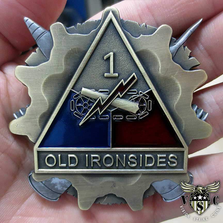 1st Armored Division Old Ironsides Army Challenge Coin