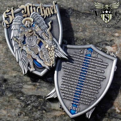 St. Michael Magnum Police Challenge Coin Charm