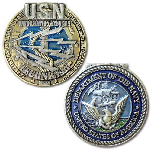 Information Systems Technician IT Rate US Navy Challenge Coin