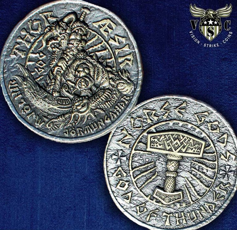 Thor Viking Norse God Challenge Coin by Vision Strike Coins