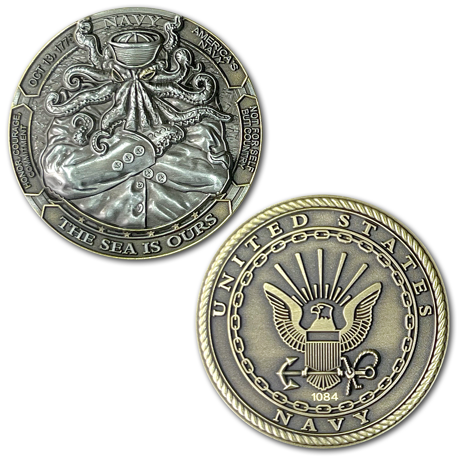 Navy Squid US Navy Challenge Coin