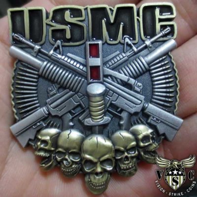 Chief Warrant Officer 3 USMC Rank Military Challenge Coin