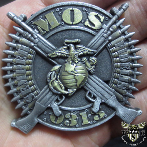 LAV Crewman 0313 MOS Marine Corps Challenge Coin