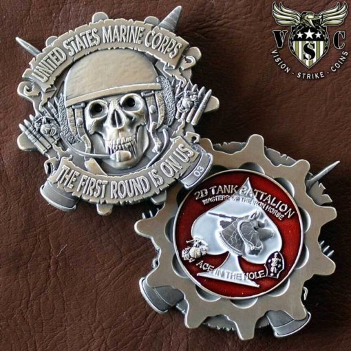 2nd Tank Battalion USMC Magnum Challenge Coin