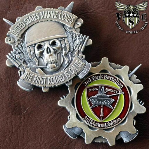 3rd Tank Battalion USMC Magnum Challenge Coin