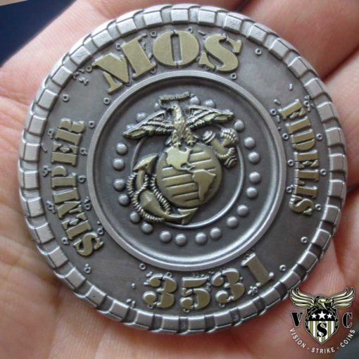 Motor Transport Operator 3531 MOS Marine Corps Challenge Coin