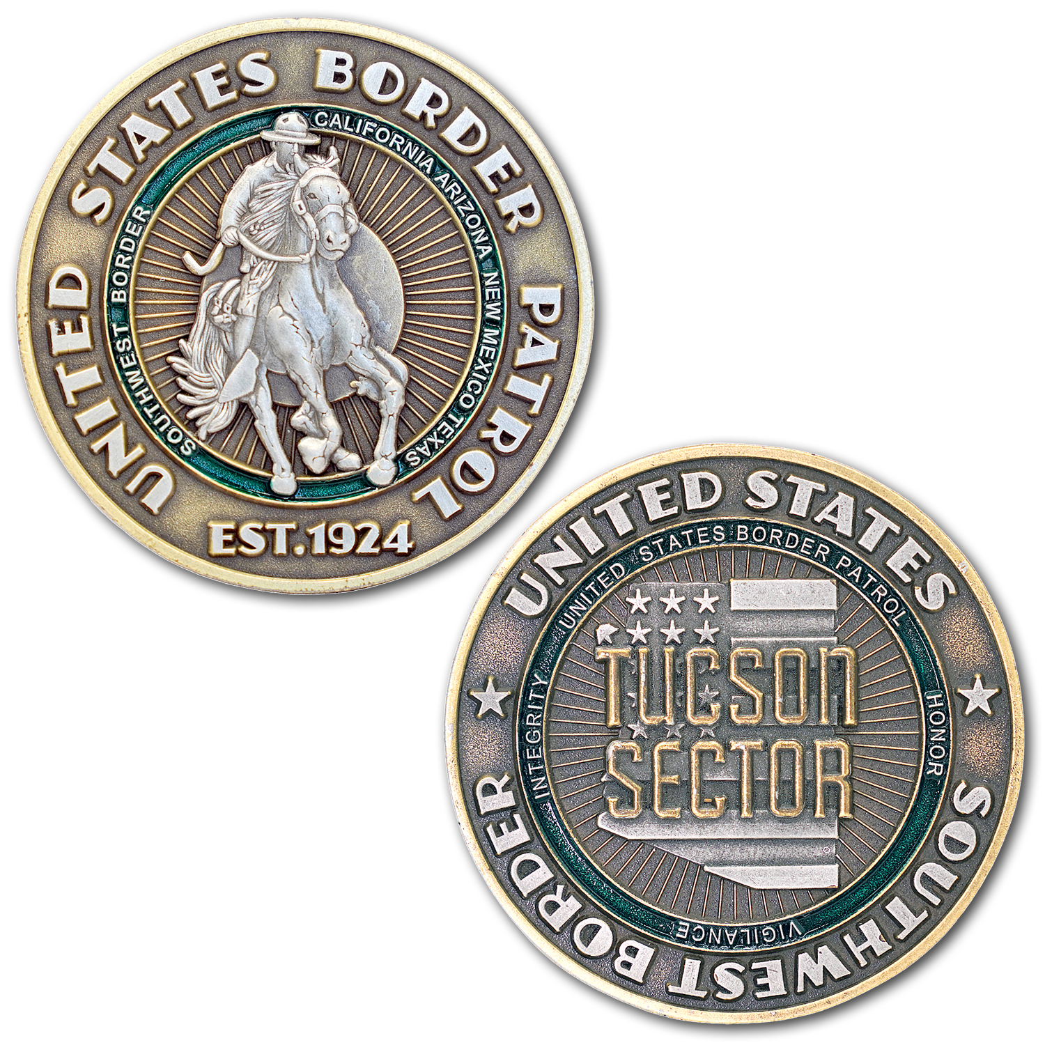 US Border Patrol Southwest Sector Challenge Coin