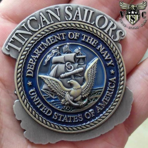 Tin Can Sailors US Navy Destroyer Challenge Coin