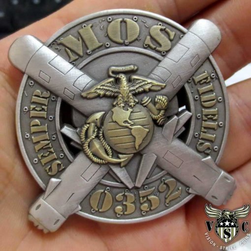 Anti-Tank Missileman Marine 0352 MOS Marine Corps Challenge Coin