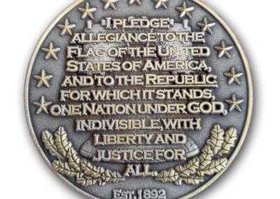 USA American Citizen Pledge Of Allegiance Challenge Coin