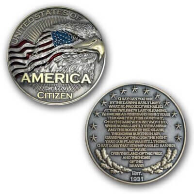 USA Citizen National-Anthem-Coin