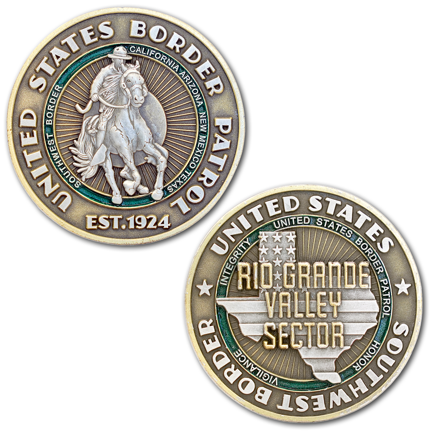 US Border Patrol Texas Challenge Coin