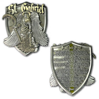 St Gabriel Patron Saint Of Police Dispatchers Challenge Coin