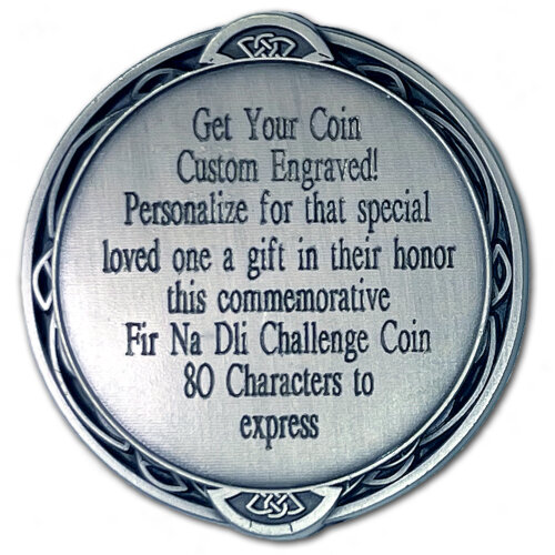 Fir Na Dli Men Of Law Police Custom Engraved Challenge Coin