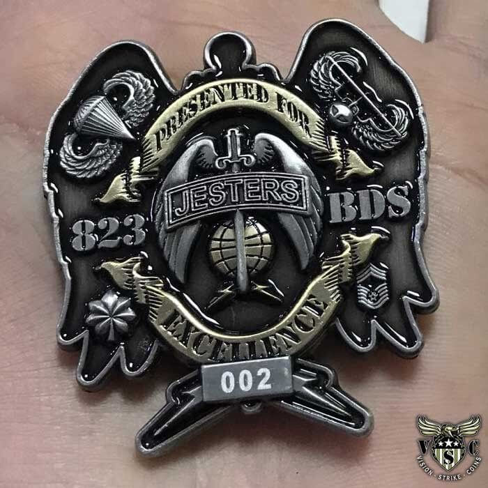 823d Expeditionary Base Defense Squadron Custom Challenge Coin