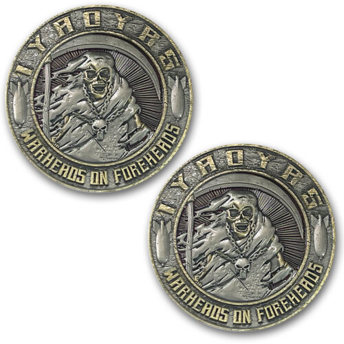 IYAOYAS Warheads On Foreheads Challenge Coin