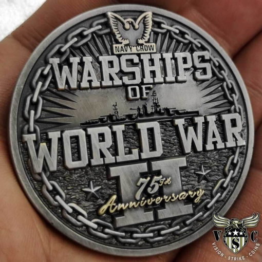 USS Hornet Warships of WW2 75th Anniversary Coin