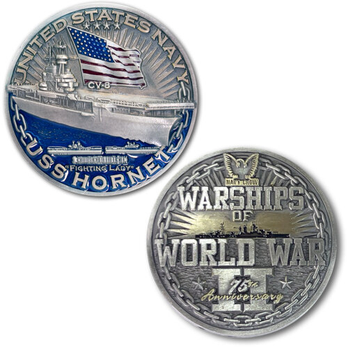 USS Hornet Warships of World War 2 75th Anniversary Coin