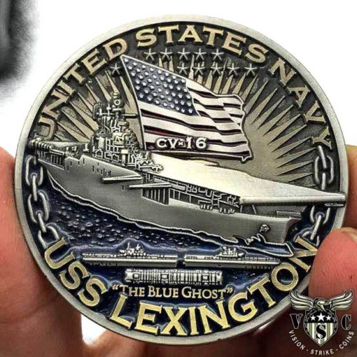 USS Lexington Warships of World War 2 75th Anniversary Coin